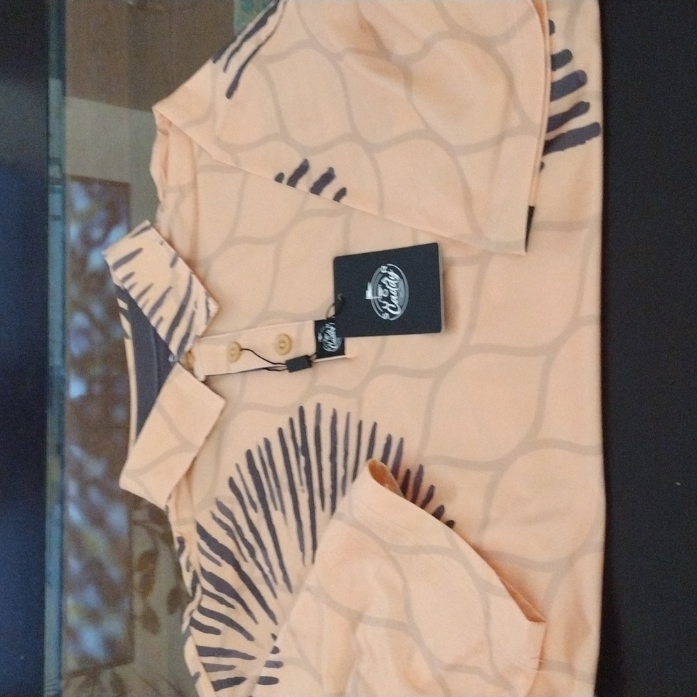 Tangerine/Black Sugar Caddy Polo Shirt